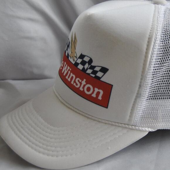 The Winston Vintage White Snap Back Trucker Hat - Picture 7 of 11